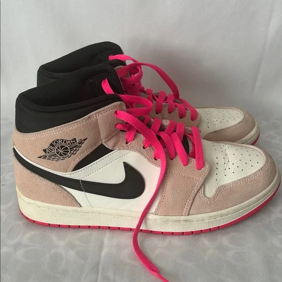 Nike Air Jordan 1 Mid SE Crimson Tint Iconic Sneaker Shoes **Size 8.5** - Picture 5 of 10